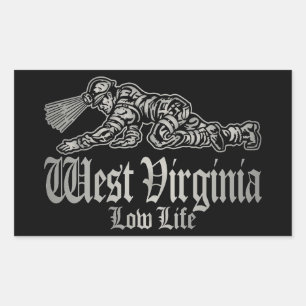 WEST VIRGINIA low life Rectangular Sticker