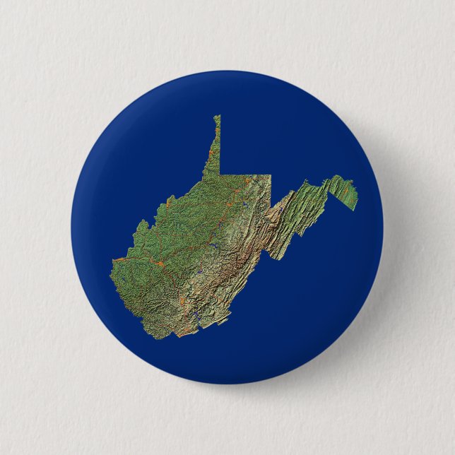 West Virginia Map Button (Front)