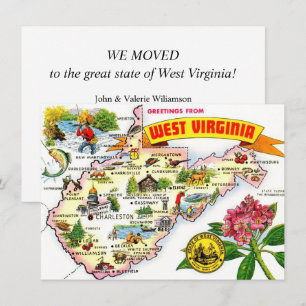 West Virginia Map Moving Announcement
