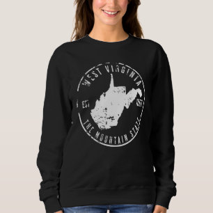 West Virginia Map Sweatshirt