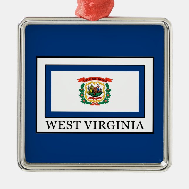 West Virginia Metal Tree Decoration (Front)