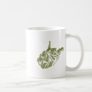 West Virginia Mountain Bike Riding Wv Biking State Coffee Mug