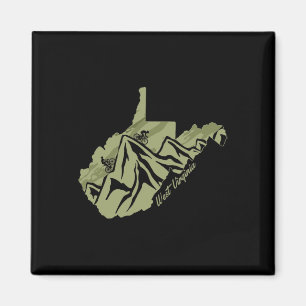 West Virginia Mountain Bike Riding Wv Biking State Magnet