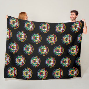 WEST VIRGINIA MOUNTAIN STATE FLAG FLEECE BLANKET