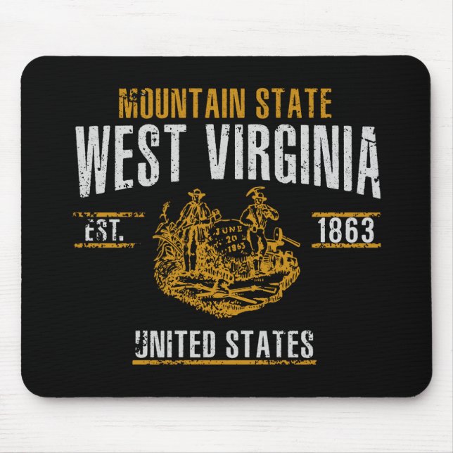West Virginia Mouse Pad (Front)
