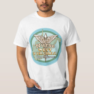 West Virginia Nurse Caduceus T-Shirt