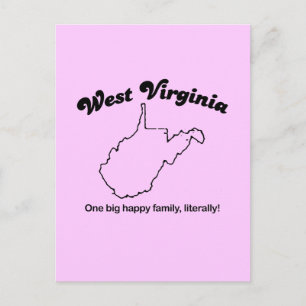 West Virginia - One big family literally Postcard