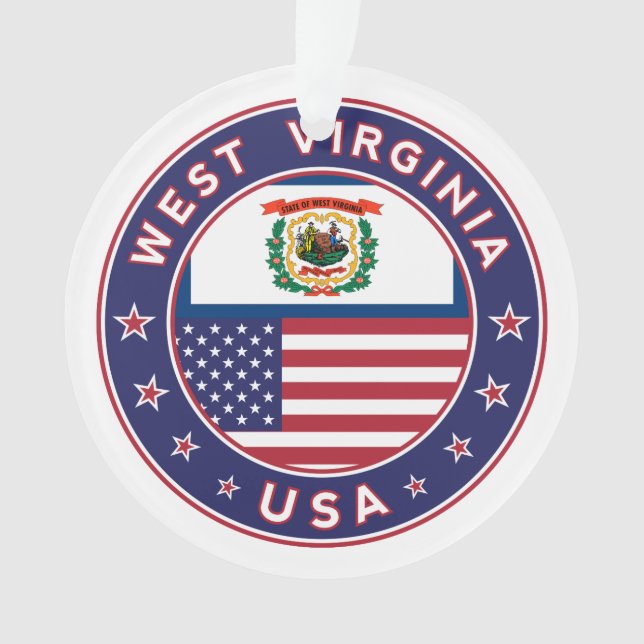 West Virginia Ornament (Front)