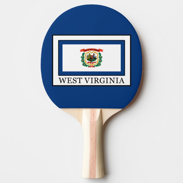 West Virginia Ping Pong Paddle (Front)