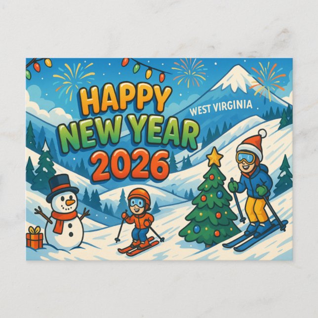 WEST VIRGINIA Postcard (Front)