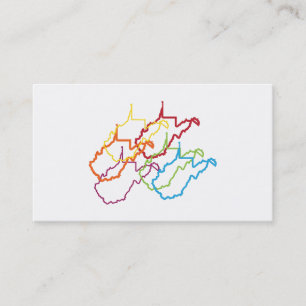 west virginia pride blur business card