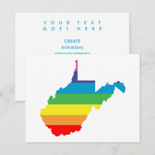 west virginia rainbow invitation