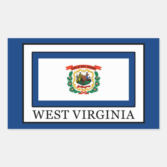 West Virginia Rectangular Sticker (Front)