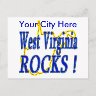 West Virginia Rocks ! Postcard