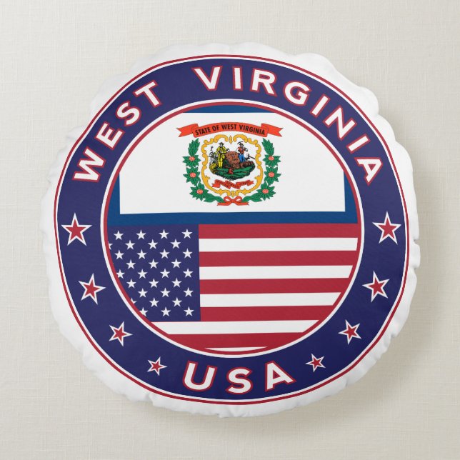 West Virginia Round Cushion (Front)