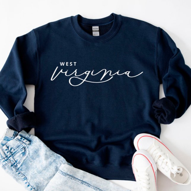 West Virginia Script State Women’s Sweatshirt (Creator Uploaded)