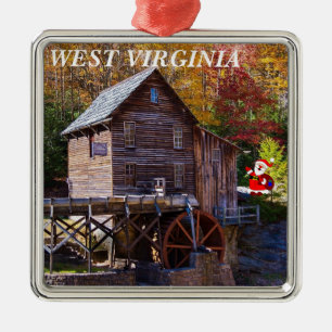 West Virginia  Square Christmas Ornament