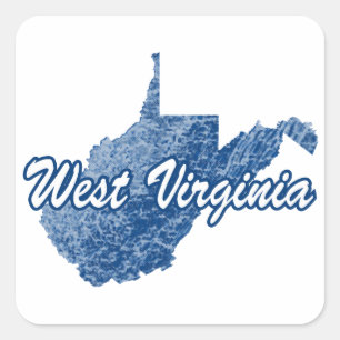 West Virginia Square Sticker