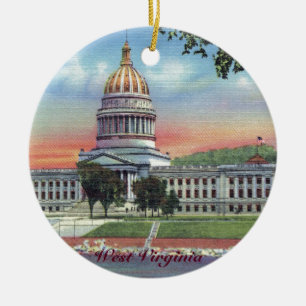 West Virginia State Capitol Christmas Ornament