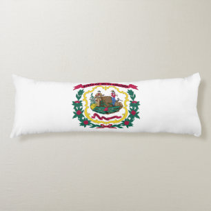 West Virginia State Flag Body Cushion