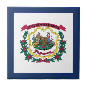 West Virginia State Flag Ceramic Tile