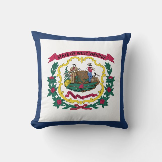 West Virginia State Flag Cushion (Front)