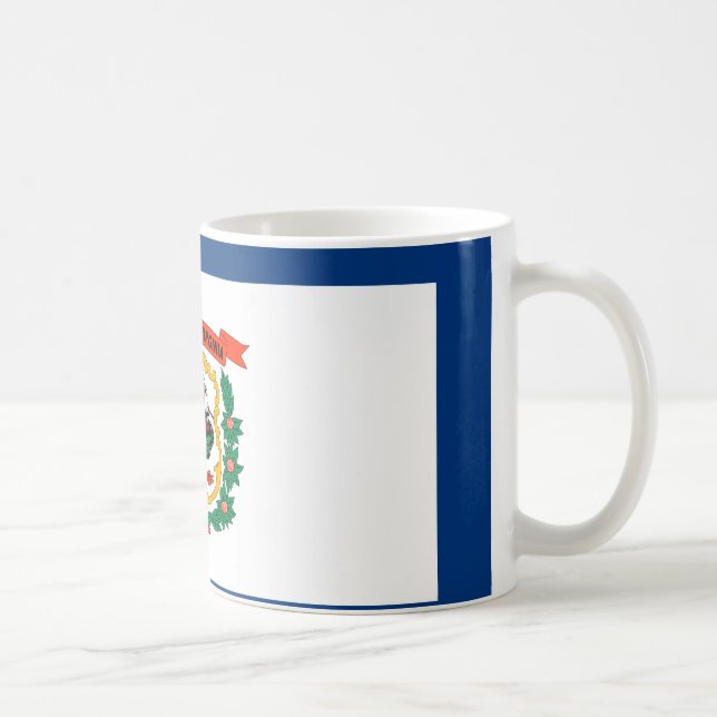 West Virginia State Flag Design Coffee Mug (Right)