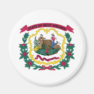 West Virginia State Flag Magnet