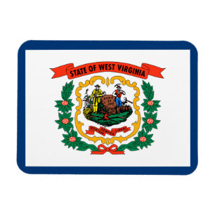 West Virginia State Flag Magnet
