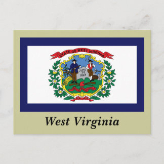 West Virginia State Flag Postcard
