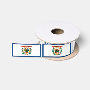 West Virginia State Flag Satin Ribbon