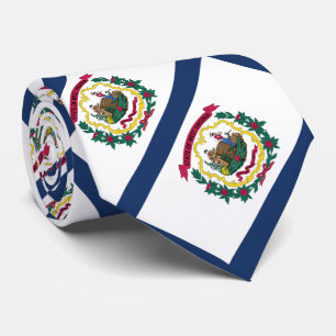 West Virginia State Flag Tie