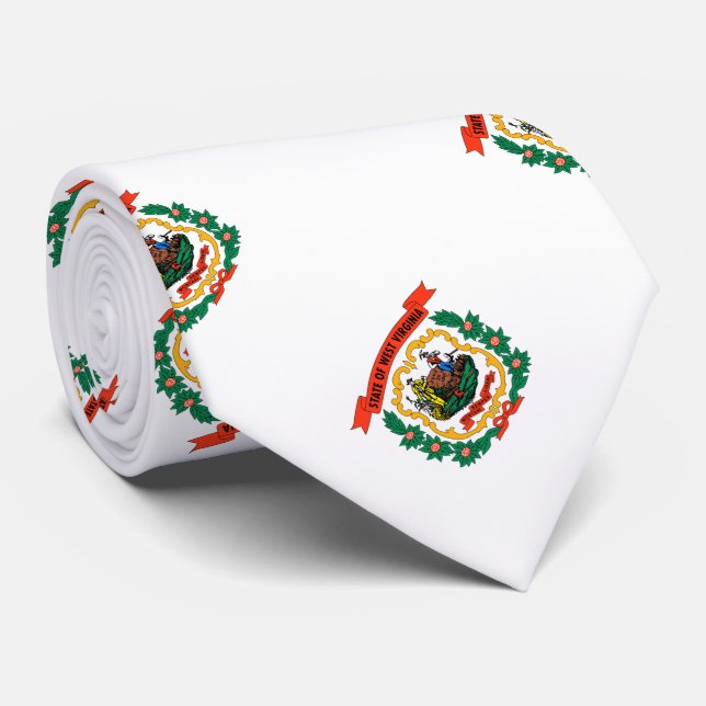 West Virginia State Flag Tie (Rolled)