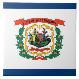 West Virginia State Flag Tile