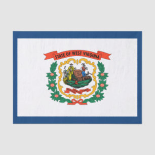 West Virginia State Flag Tissue Paper