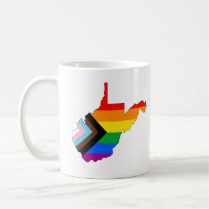 West Virginia State Pride LGBTQ Progress Pride Coffee Mug