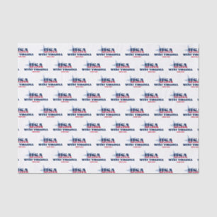 West Virginia State Pride Tissue Paper