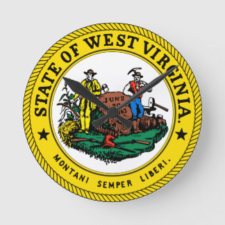 West Virginia State Seal Clock