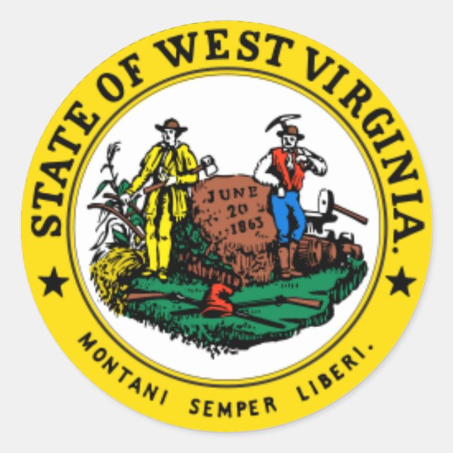 WEST VIRGINIA: State seal of West Virginia (Front)