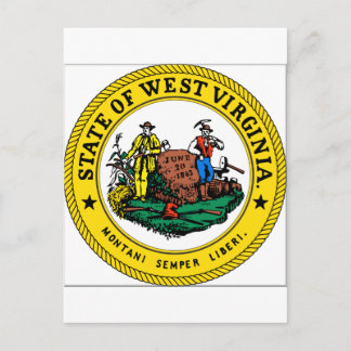 West Virginia State Seal Postcard
