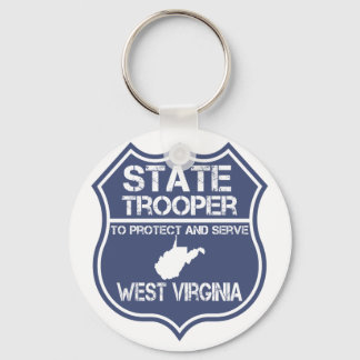 West Virginia State Trooper Protect And Serve Key Ring