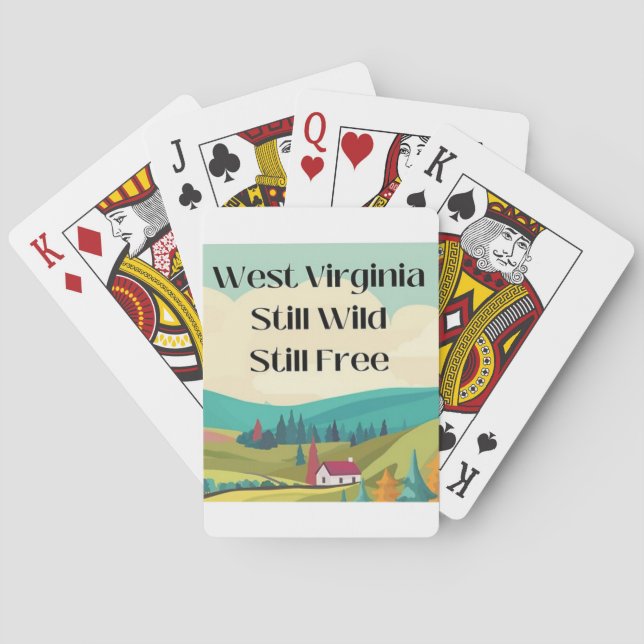 West Virginia still wild, still free Playing Cards (Back)