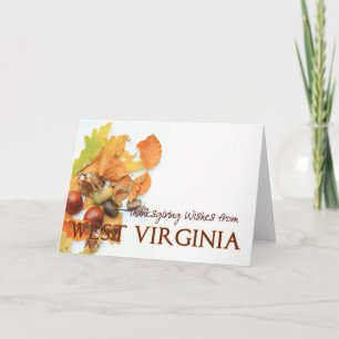 West Virginia Thanksgiving Card