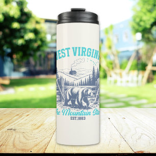 West Virginia The Mountain State Thermal Tumbler