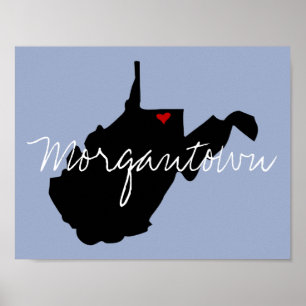 West Virginia Town Poster