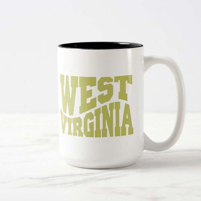 West Virginia Two-Tone Coffee Mug (Right)