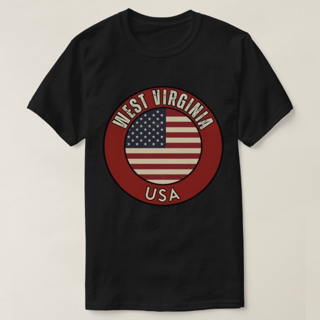 West Virginia  United States of America  T-Shirt (Design Front)