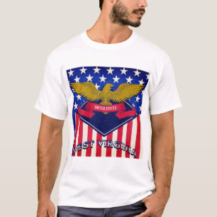 West Virginia USA Flag T-Shirt