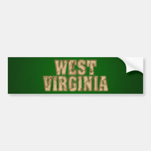 West Virginia Vintage Bumper Sticker