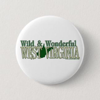 West Virginia Wild and Wonderful_2 6 Cm Round Badge